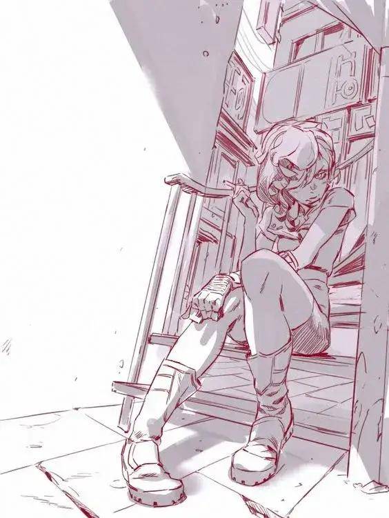 练习不同透视和角度的体块打好人体基础,构图也可以更加大胆和自由,在