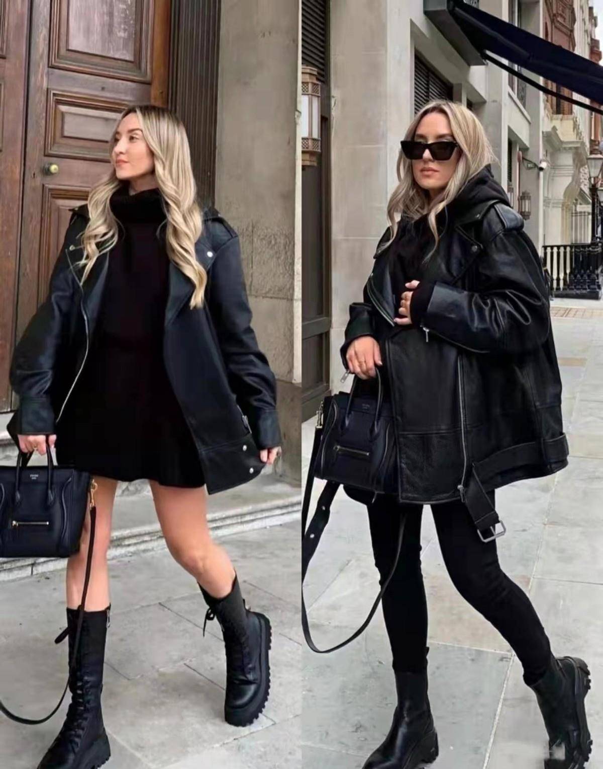 感觉 过年看腻了红色穿搭,来一组“黑色系”搭配,酷帅又洋气