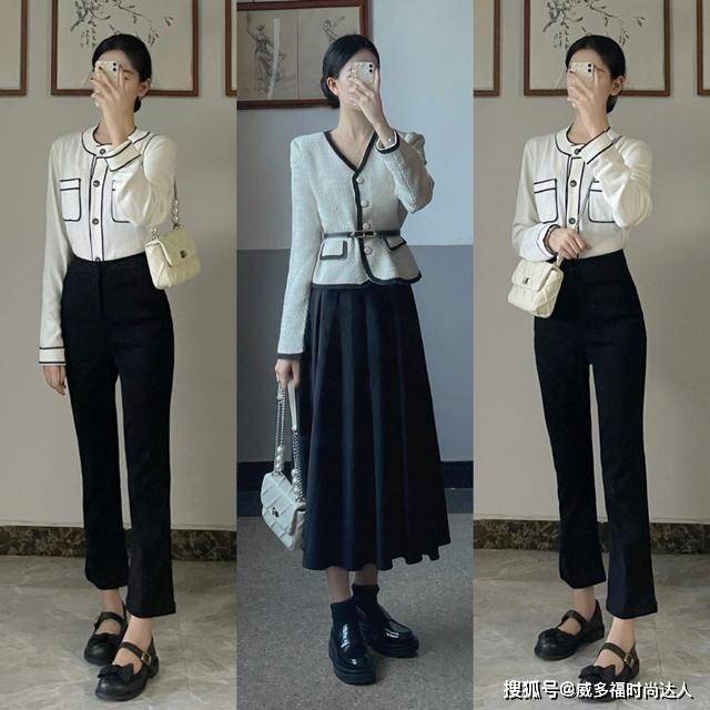 黑色 春天配色灵感：黑色+白色，优雅高级，气质简约又温柔