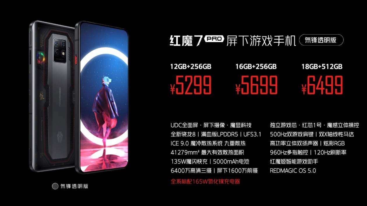 方面|红魔7系列游戏手机正式发布：红芯一号自研芯片、升级版ICE散热