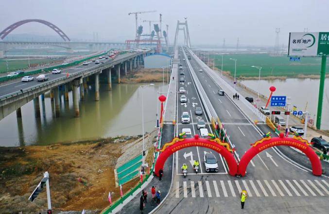 引江济淮寿县新靖淮大桥全线通车_工程_淮南_古城
