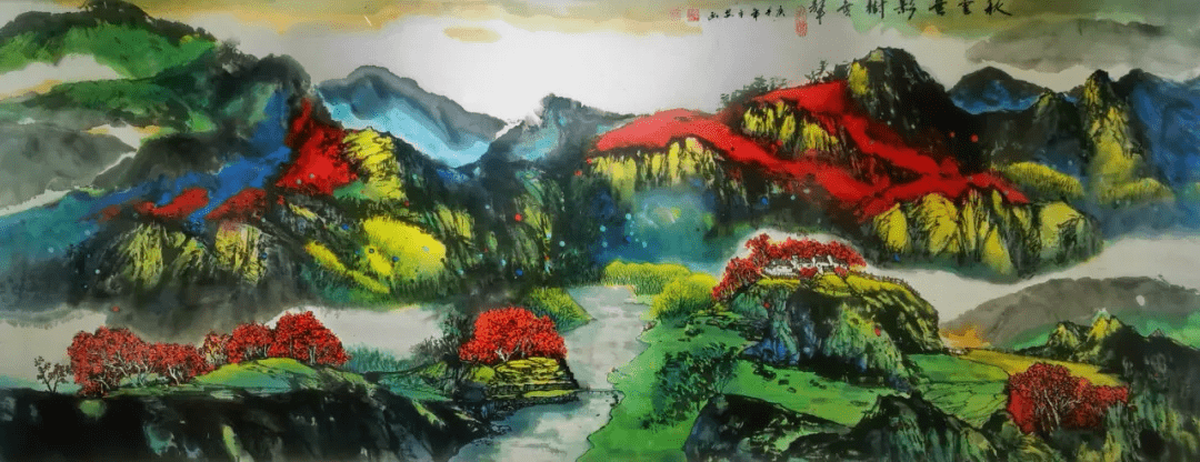 水墨画|溢彩吕梁丨 高平安水墨画作品在吕梁市群众艺术馆展出