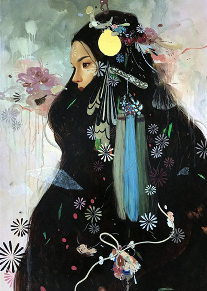 娇柔性感女性韩国女画家soeymilk绘画艺术