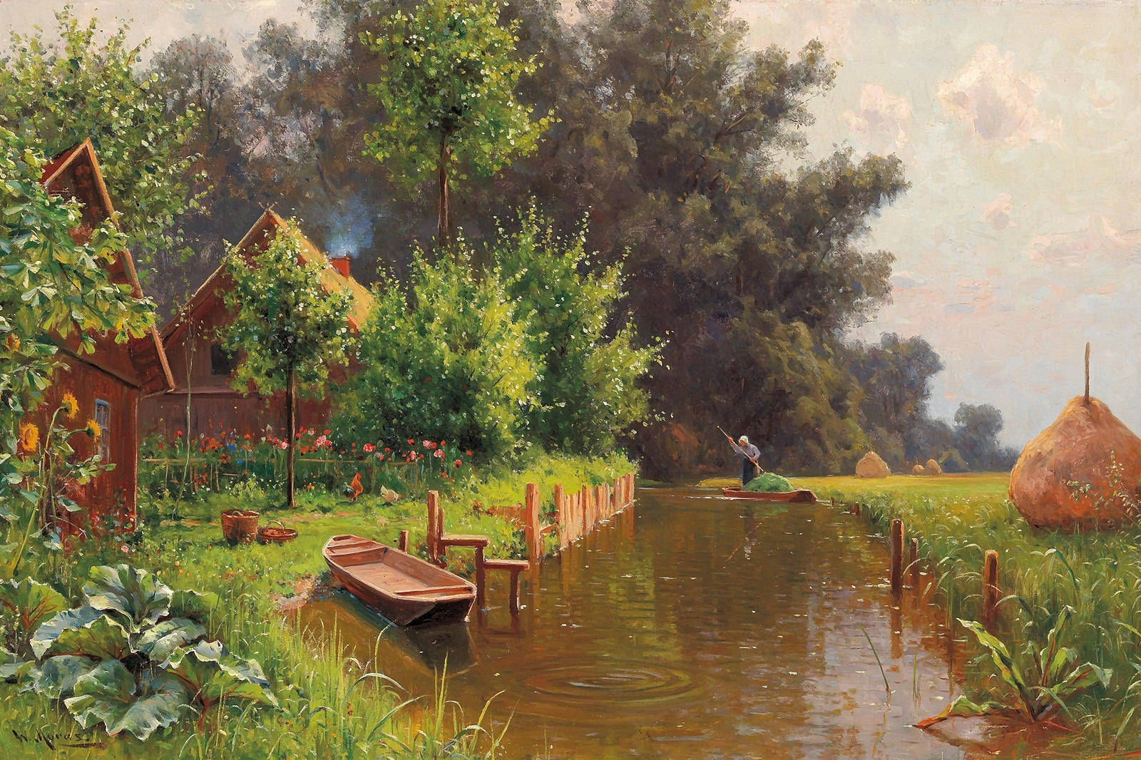 大自然的创造者德国画家沃尔特莫尔斯风景油画作品欣赏