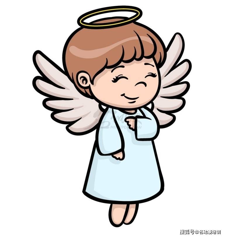 教你绘画一个q版天使