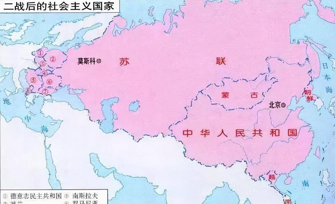 原苏联国家地图图片