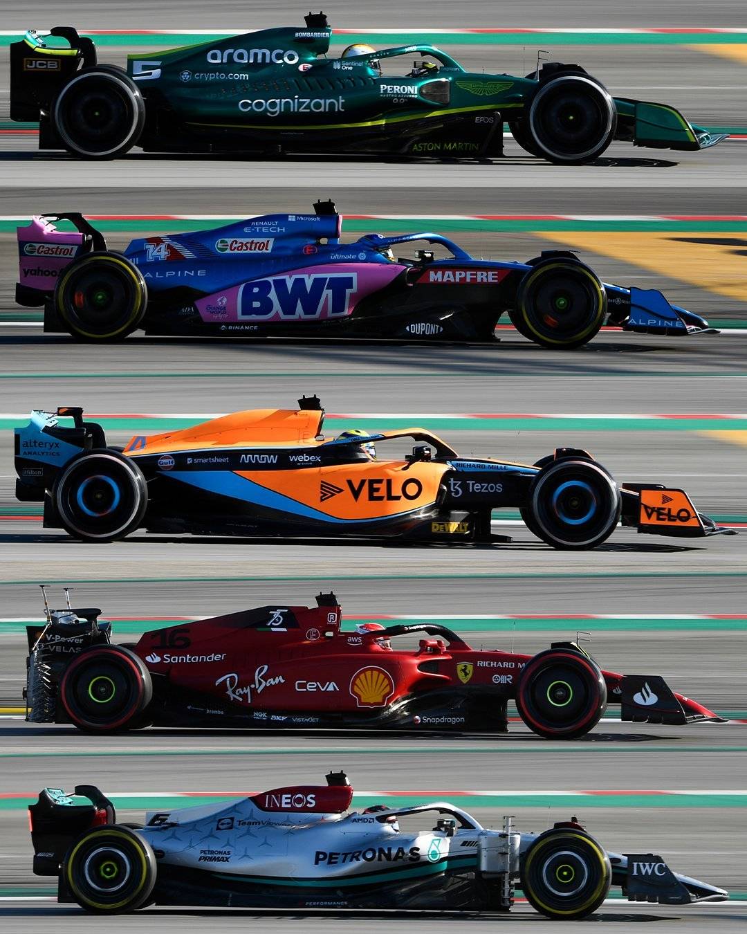 F1各车队发布22新车 哪些细节你最喜欢 赛季 赛车 阿斯顿马丁