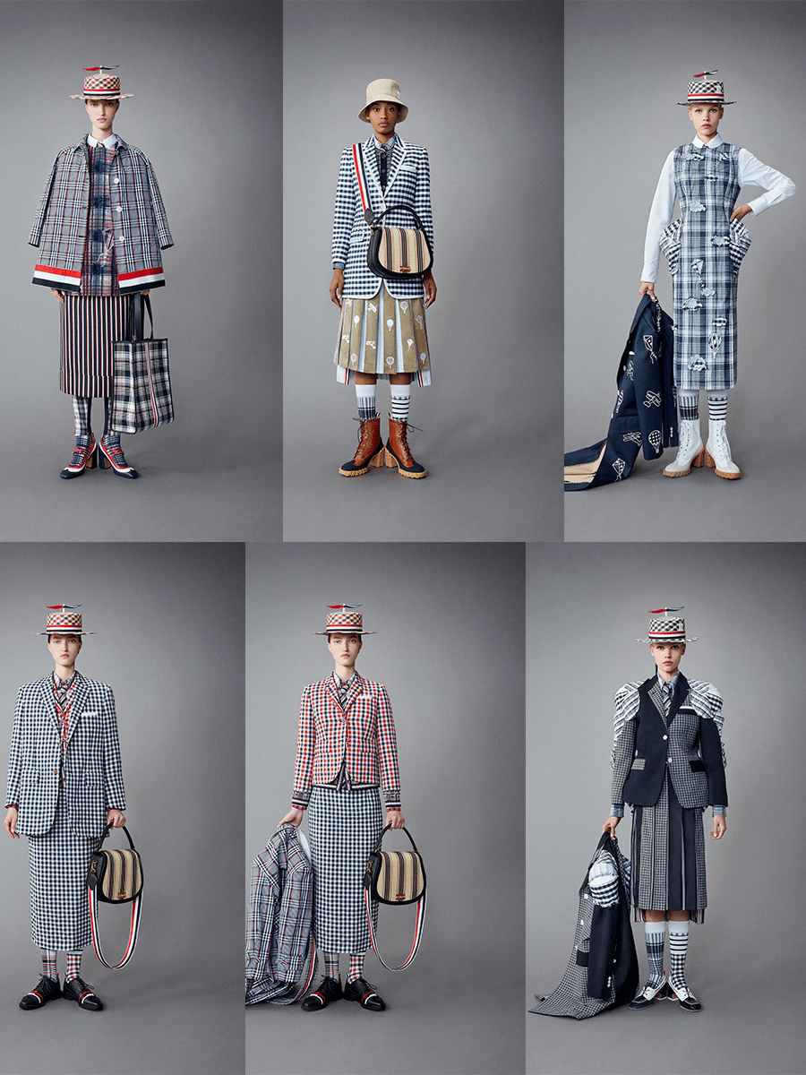 增加了 Thom Browne 2022度假系列，疯狂的女性主张，古怪时髦的褐色风格