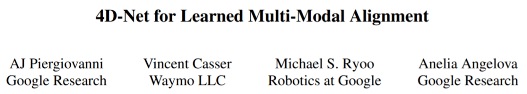将点云与RGB图像结合，谷歌&amp;Waymo提出的4D-Net，检测远距离目标