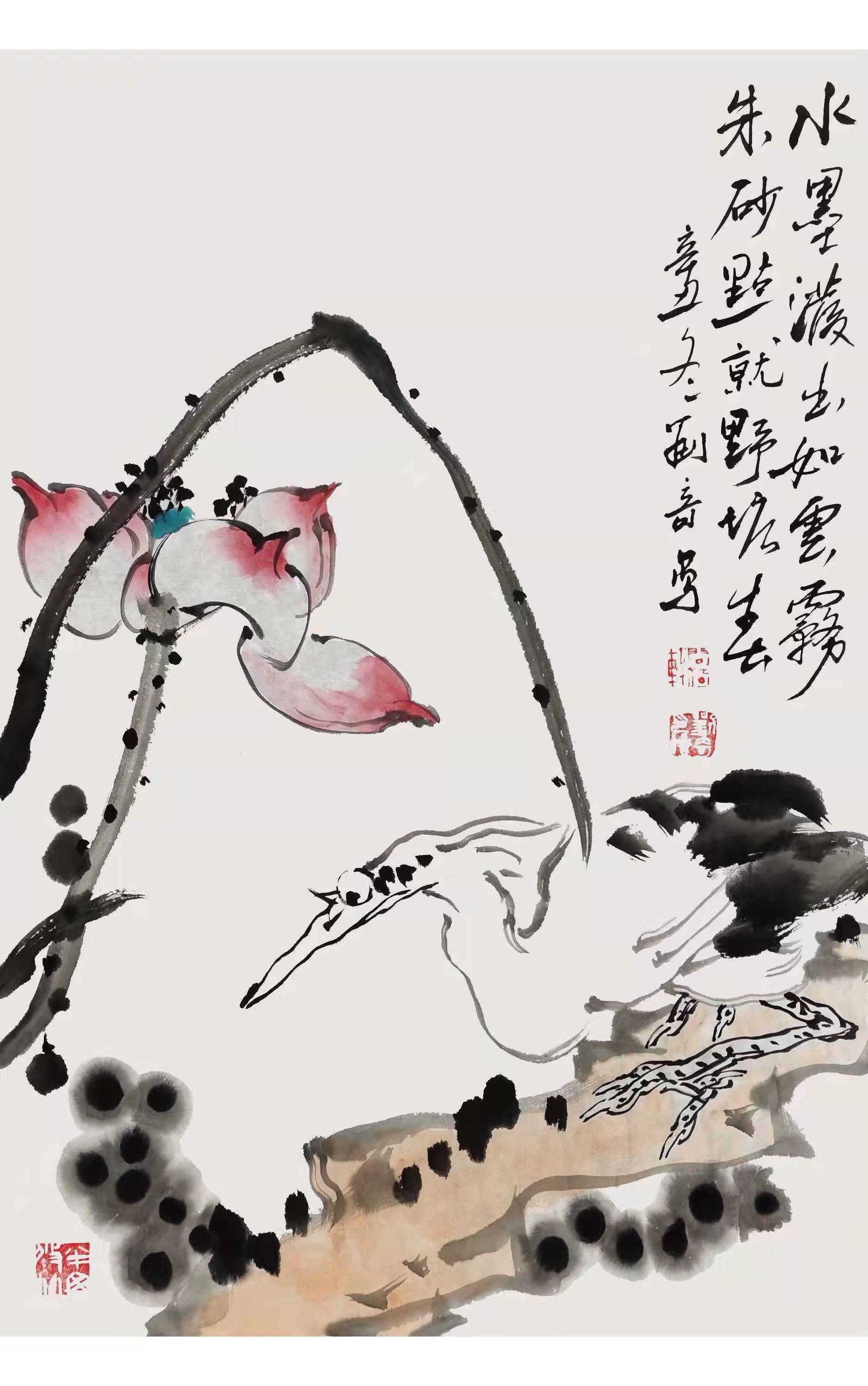 润墨荷花笔下传情刘奇写意荷花作品欣赏