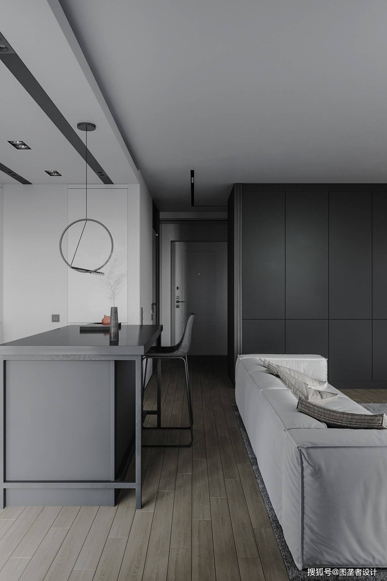 家居装修,风格是关键,家居从客厅简单精致,大面积白墙搭配灰色沙发,加