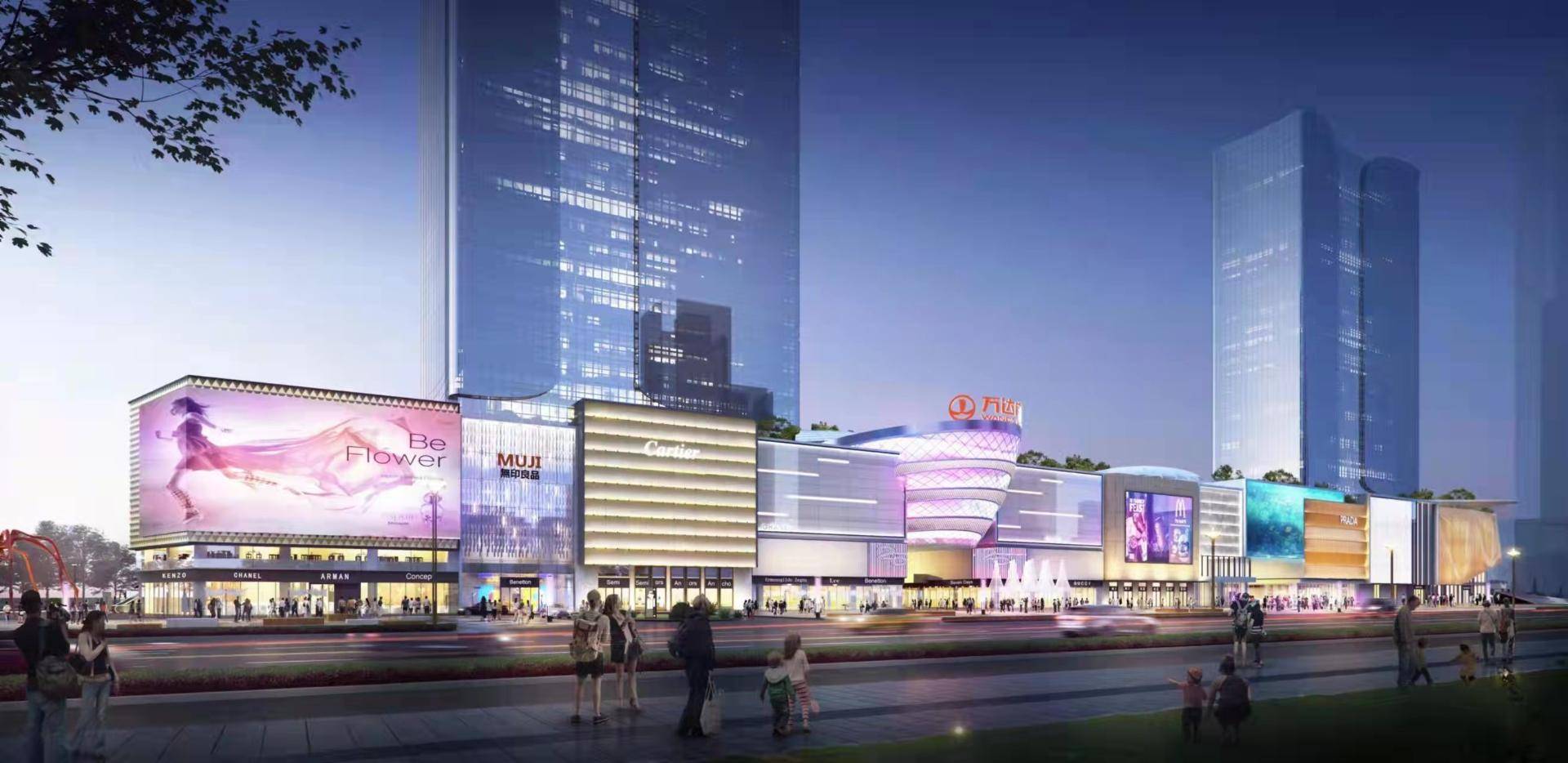 南充:万达商业街——全新业态成为金融中心"助推器"_高坪区_街区_广场