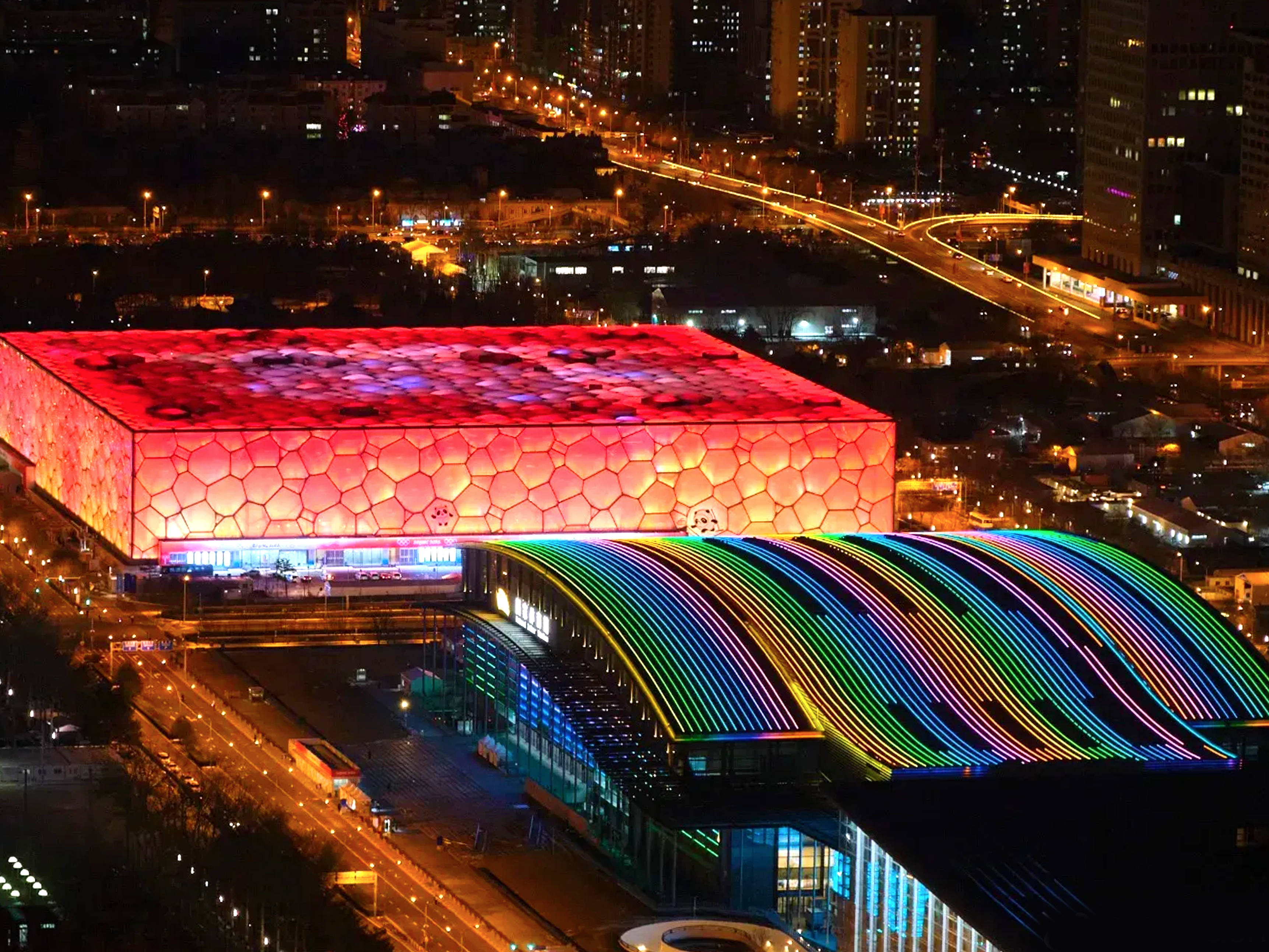 北京冬奥会水立方图片