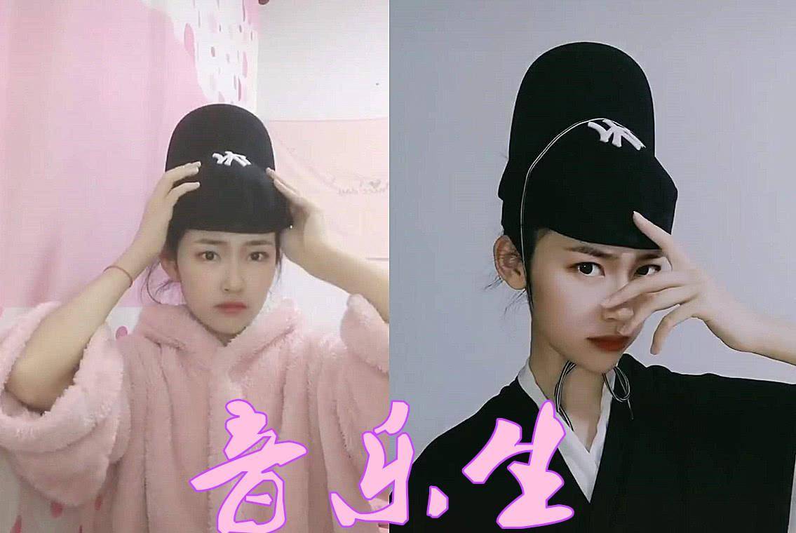 女孩子同是“戴帽拍”，文科生还好，体育生英俊，看到美术生：东方不败来了！