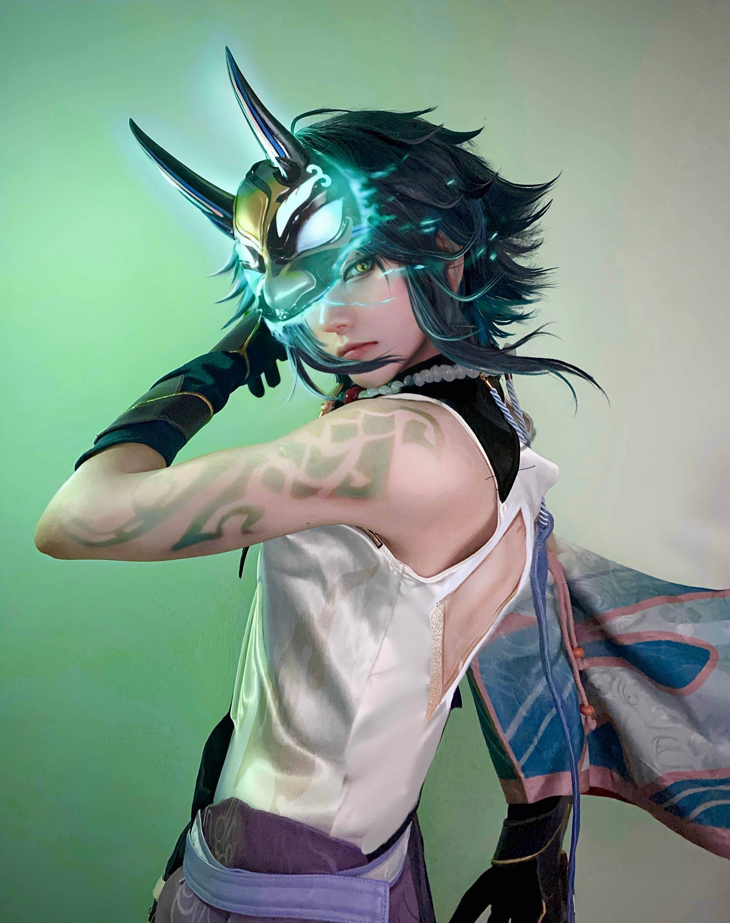 全网最还原阿贝多coser又出绫人新片网友女装更美