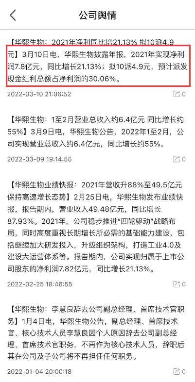 功能性护肤品业务增长迅猛，华熙生物2021年净利润达7.82亿元 快讯 第2张