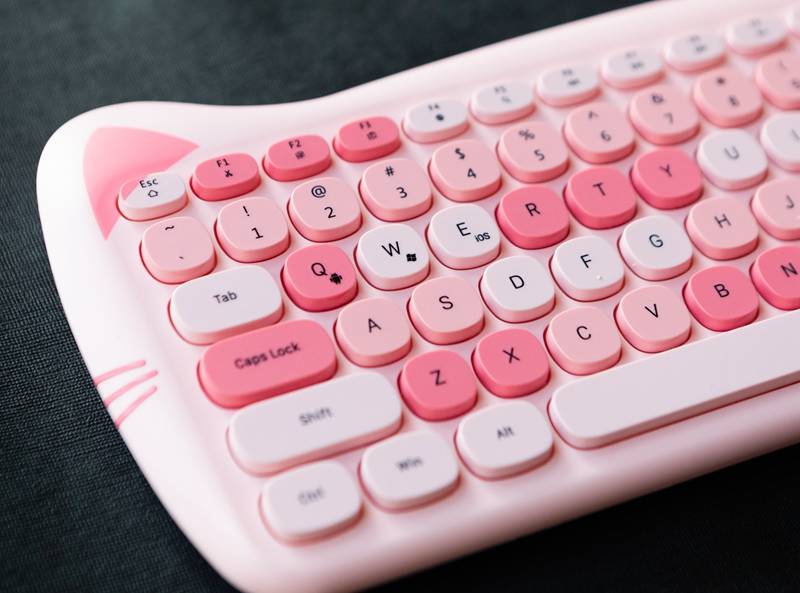 家有主子的小可爱瞧瞧它黑爵3060i猫咪蓝牙键盘萌化你的少女心