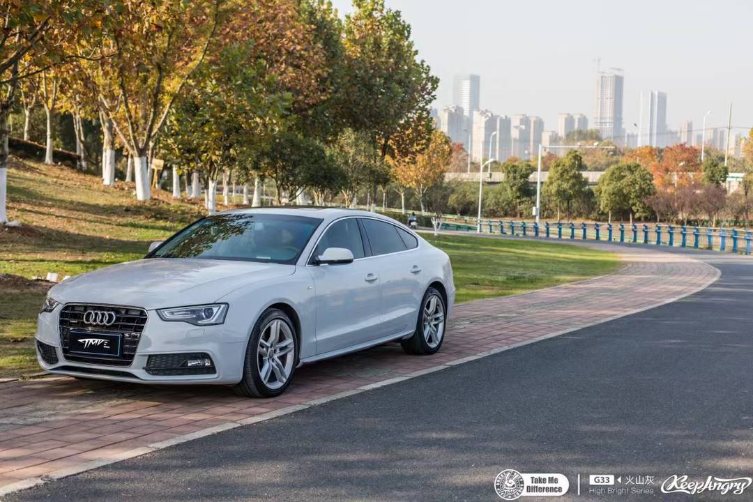 tmd潮牌改色膜奥迪a5火山灰