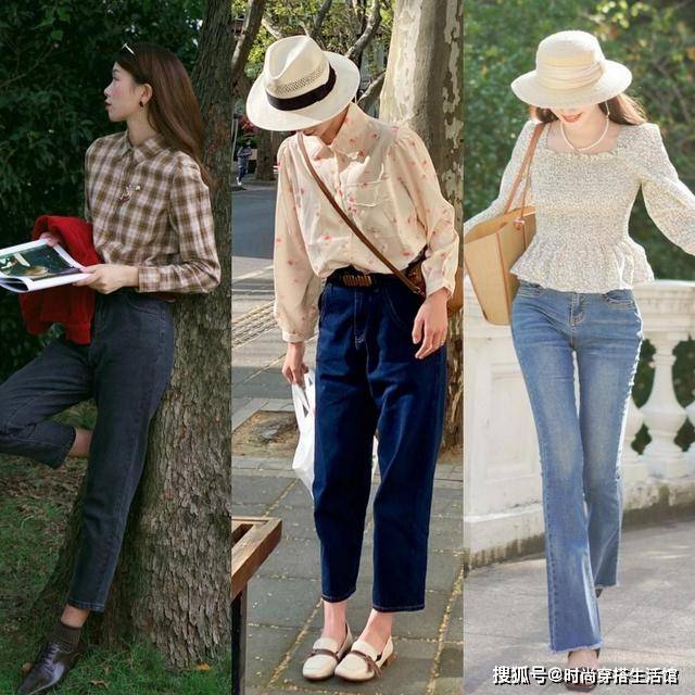 喇叭裤 无意间发现,今年火了一种穿搭:叫“衬衫+牛仔裤”,高级又时髦