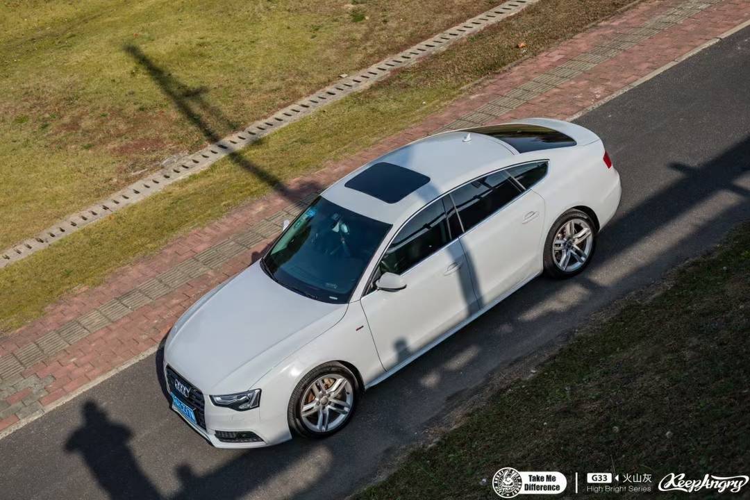 tmd潮牌改色膜奥迪a5火山灰