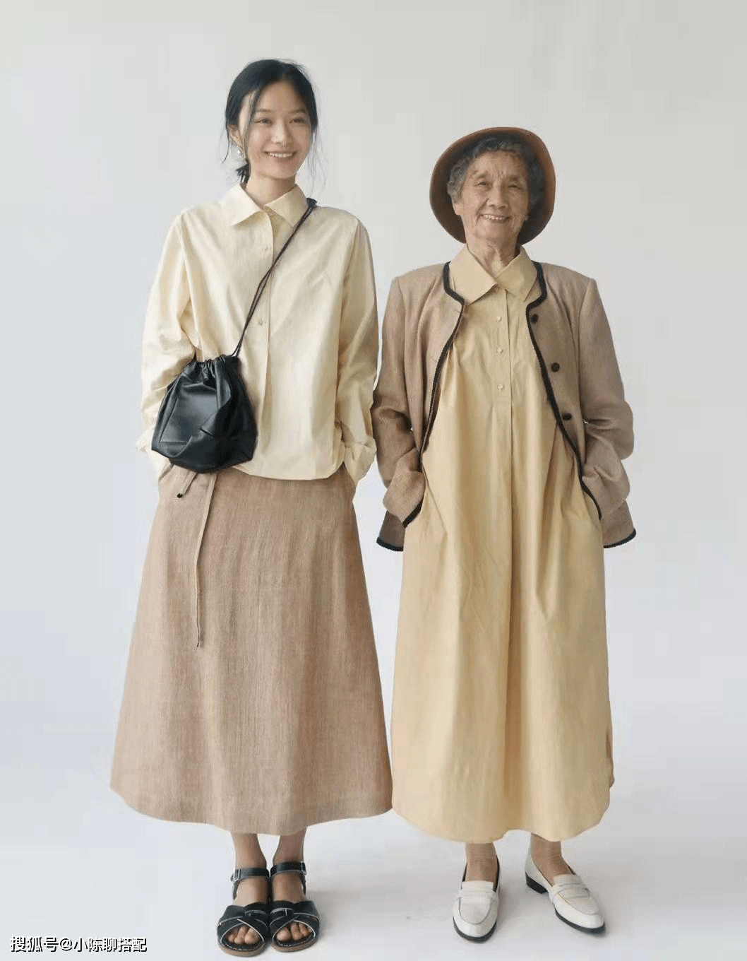 显得 这是我见过最有风骨的奶奶，90岁打扮简洁素净，比时尚奶奶还优雅