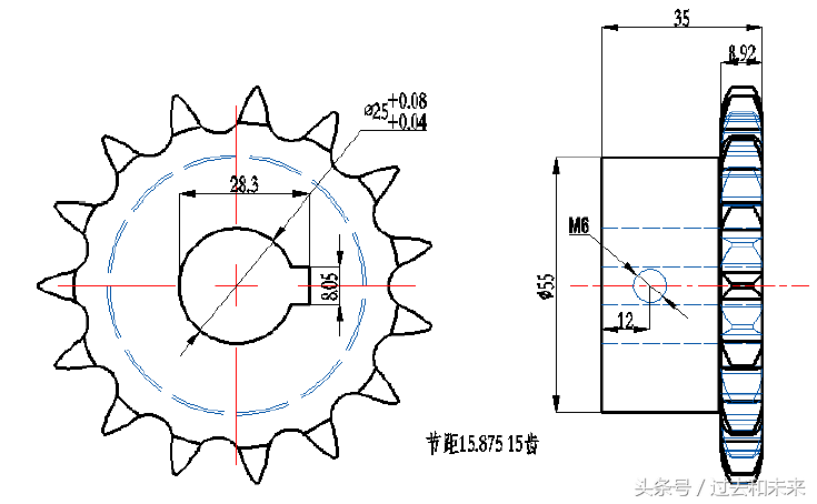 非標機械設計工程師鏈傳動與齒輪傳動講解_直徑_鏈條_鏈輪