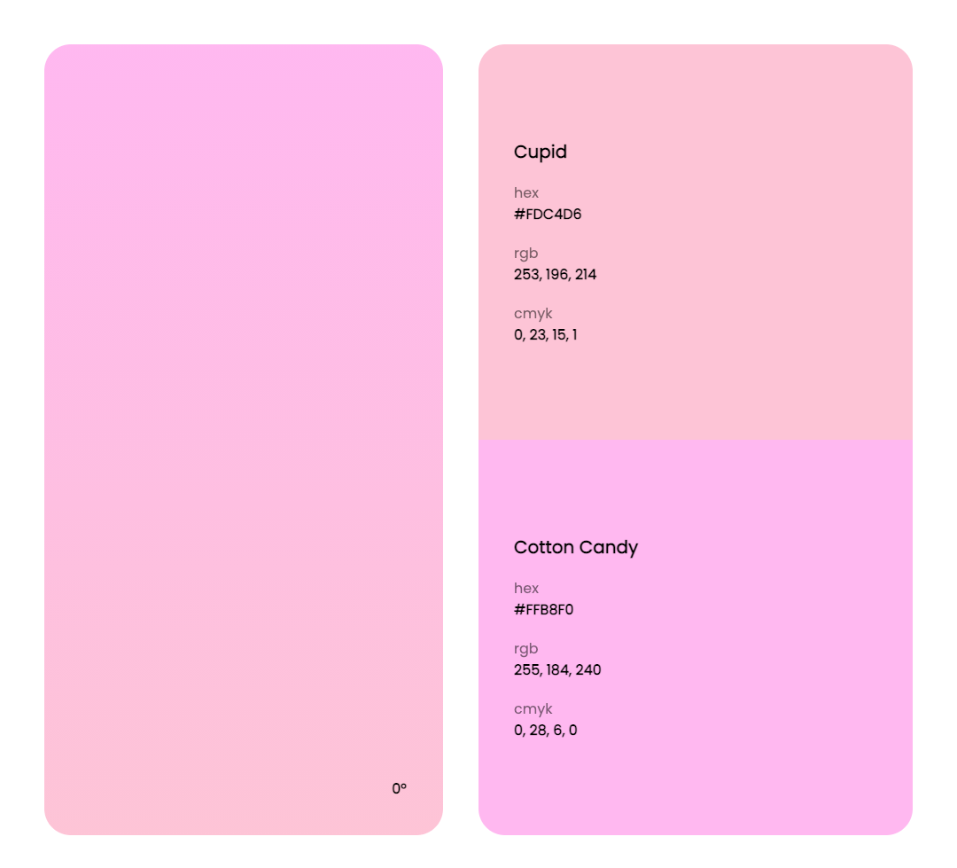 粉色系色彩搭配方案不止于粉