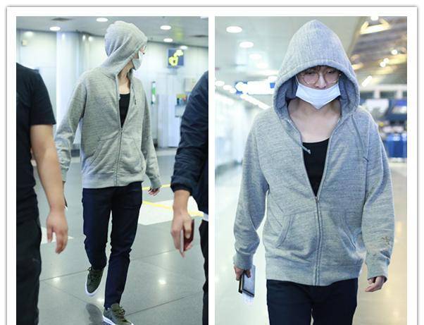 卫衣 张艺兴真的是颜值高很任性，穿着的卫衣太难欣赏，也能穿得很帅气