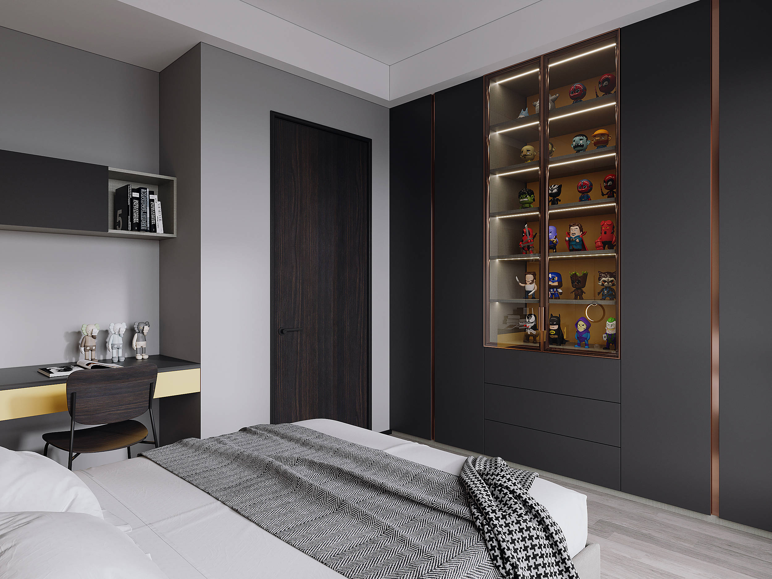 极光黑,全屋定制家居_黑色_简雅_分寸感