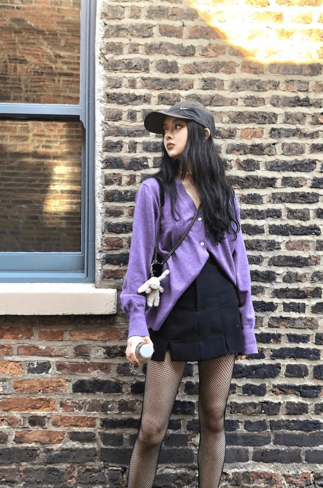 整体 “芋头紫式”穿搭火了,温柔又百搭,众明星都已穿上了