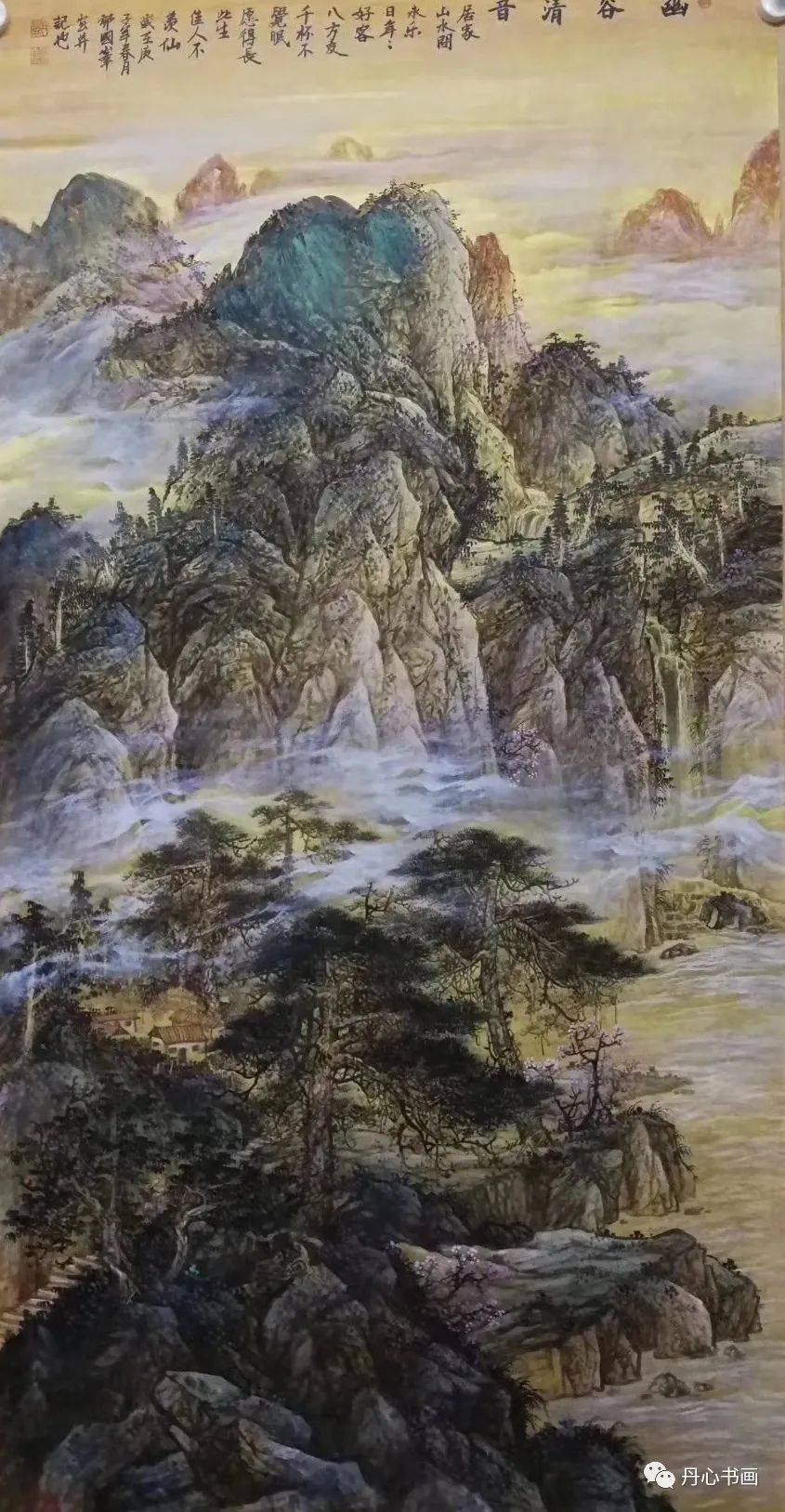 构图雄浑飘逸稳重山水画家邓国峰