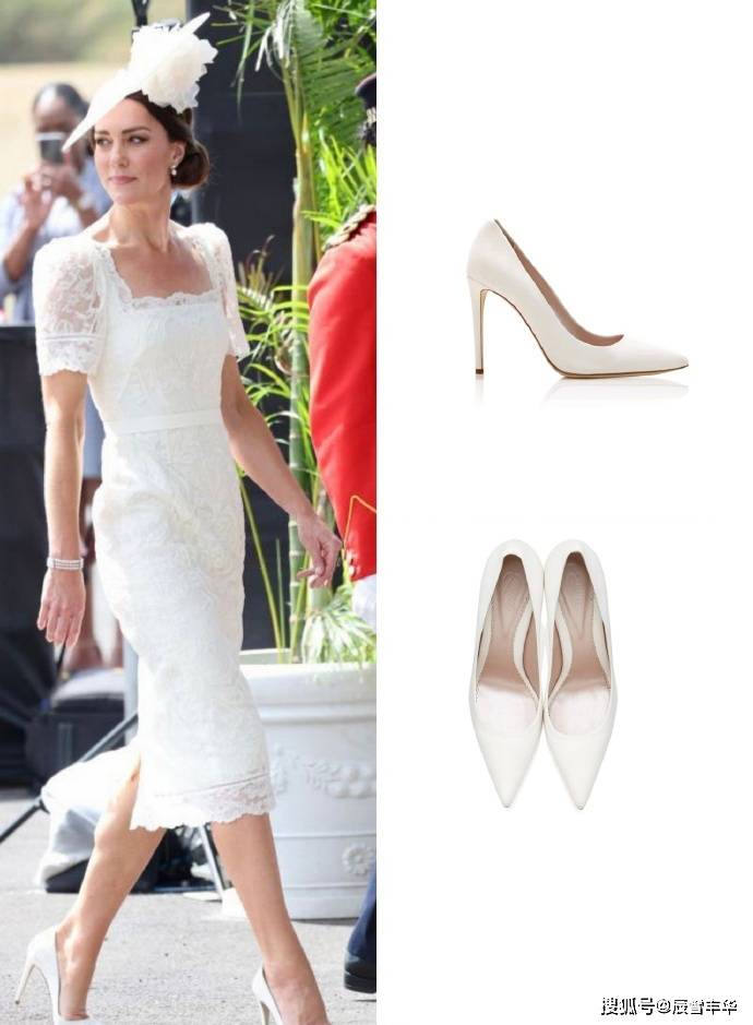 身材 凯特王妃穿白色“蕾丝裙”真好看，减龄且不失高级感，很有品味