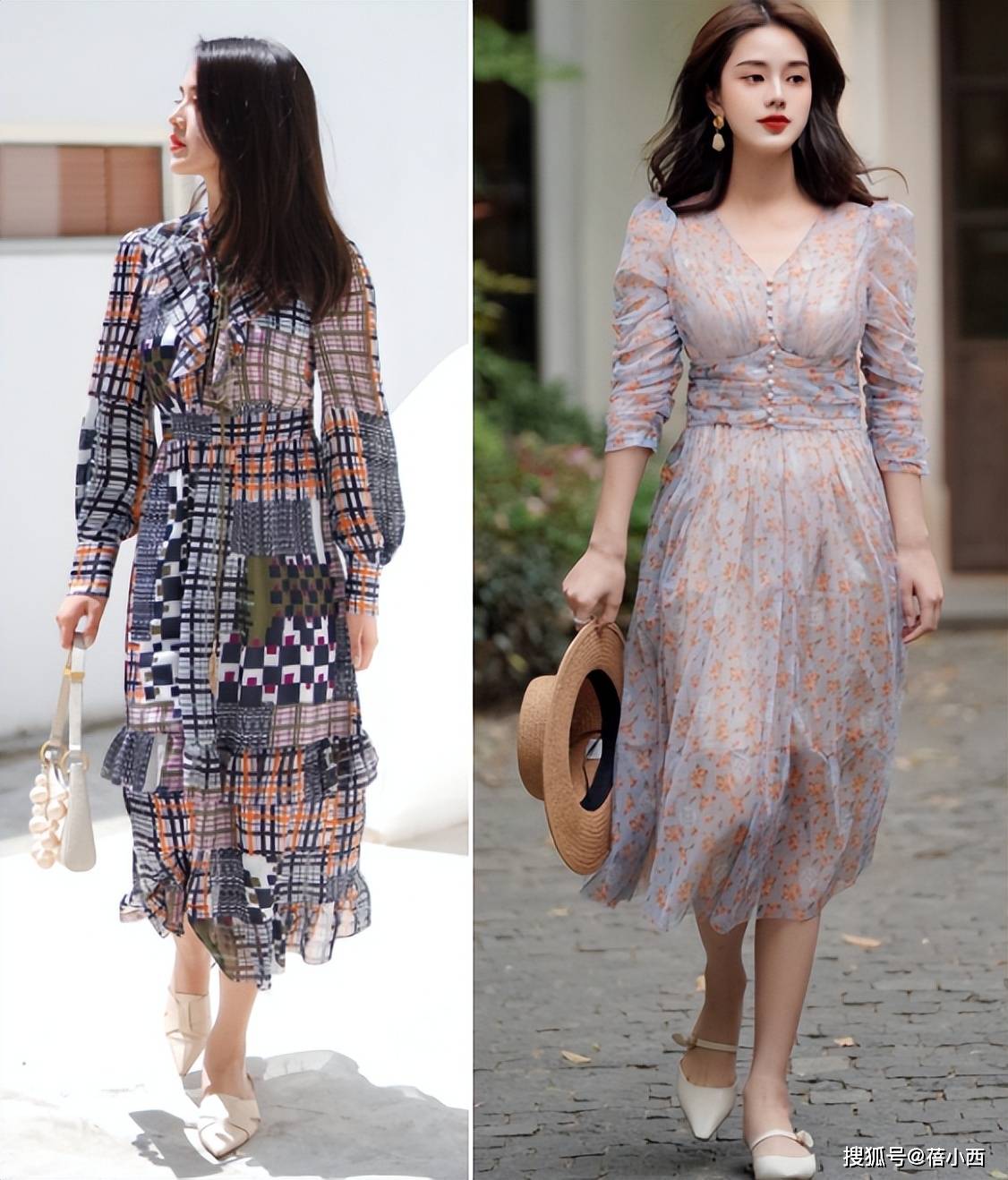 气息 法式风连衣裙太火了，穿上优雅显气质，奔三奔四女性轻松hold住