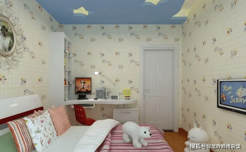 龙吟师傅讲解儿童房选用墙纸时应注意些什么 粉紫色