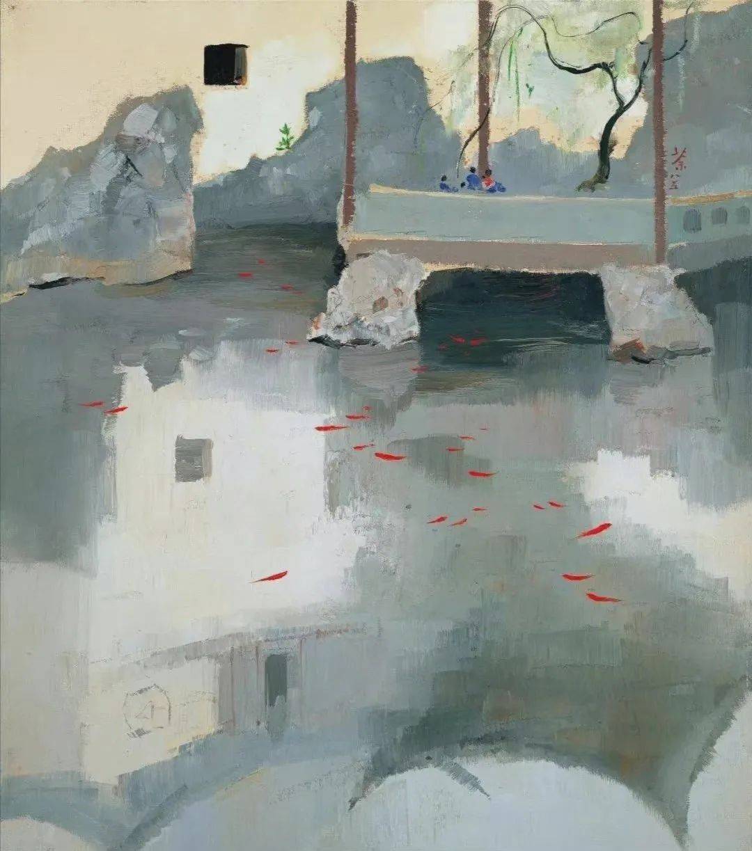 名家作品分享吴冠中经典油画作品表现了中国传统文化的意蕴