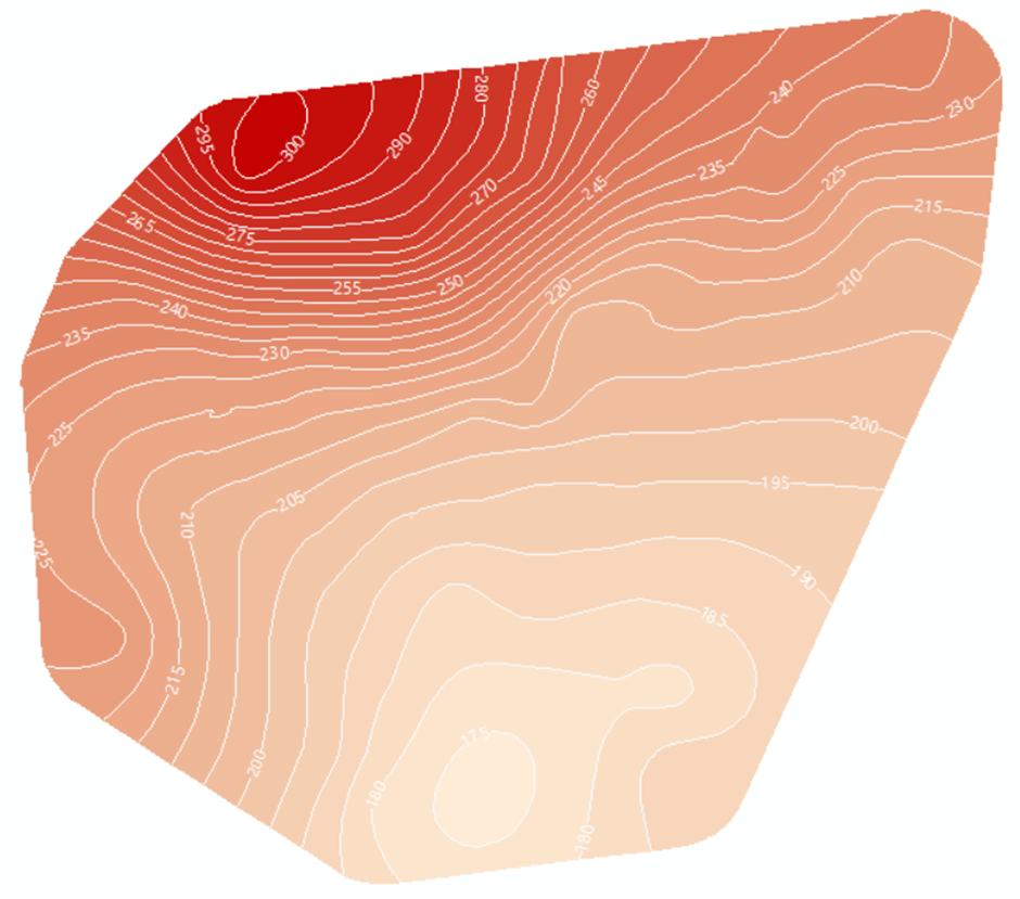 arcgis等值线图绘制图片