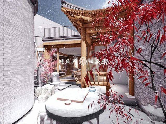 北京四合院建这样的院落在春天相约