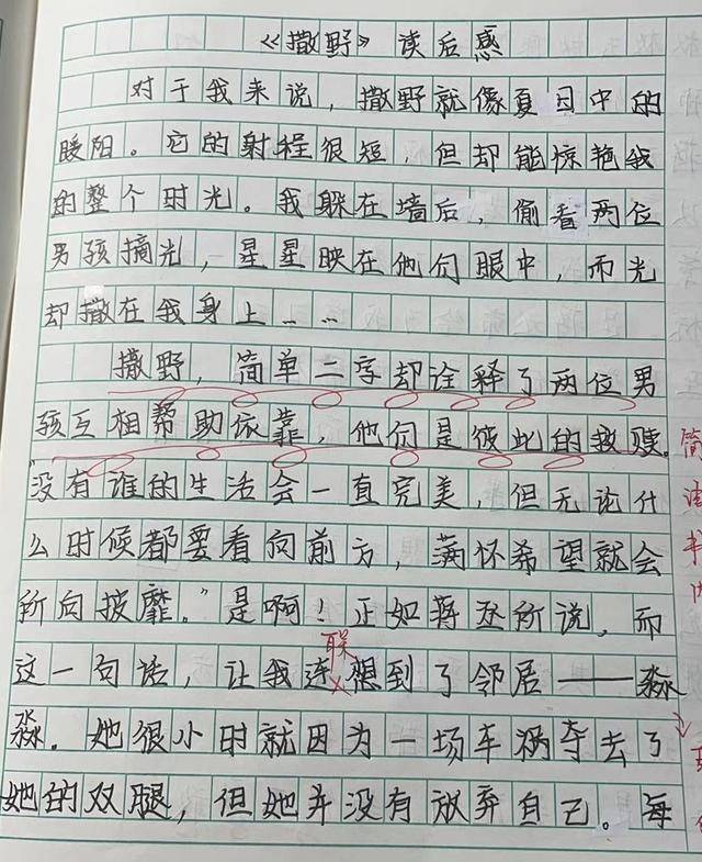 小学生作文 救赎 火了 引用小学撒野最成功的文章 老师给满分 写作 妈妈 文学