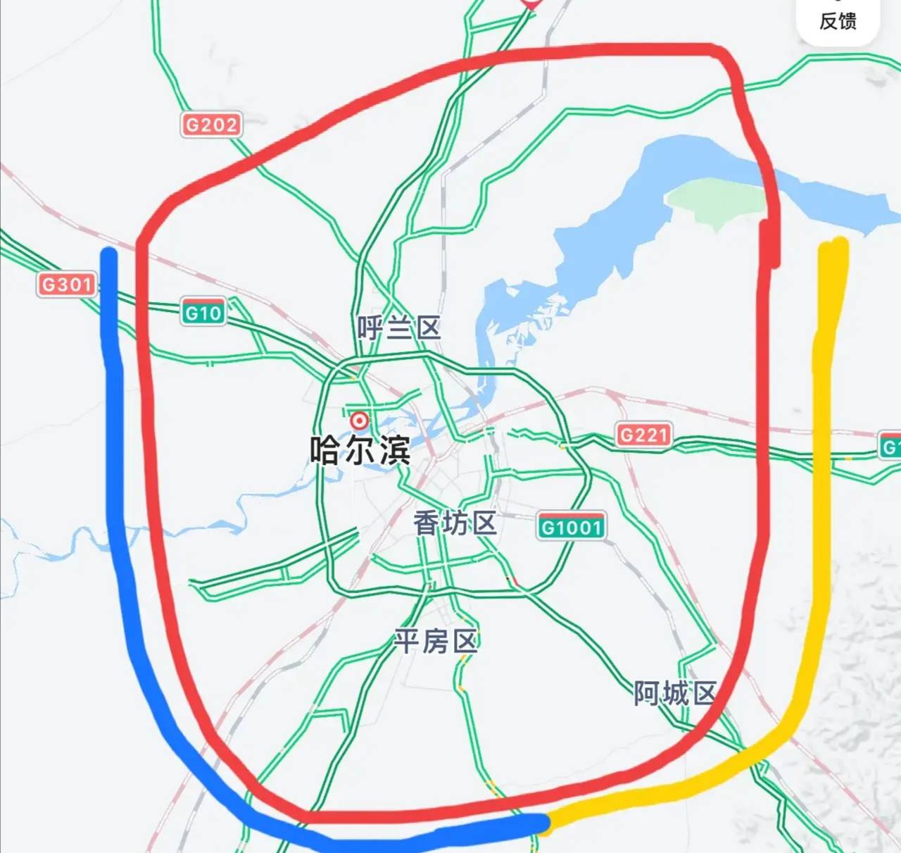 哈尔滨五环已经来了又名都市圈环线谁说哈尔滨没发展聊一聊