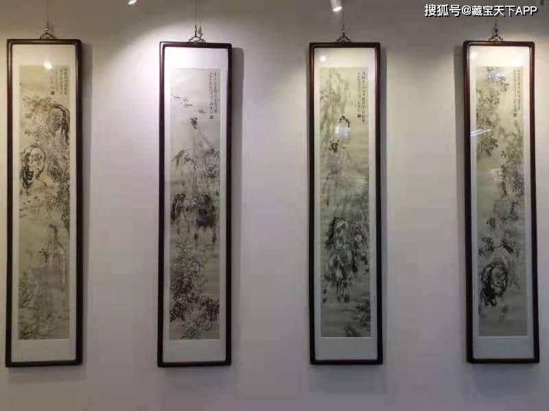 藏宝天下|值得收藏的山水、花鸟中国画四条屏赏析_手机搜狐网