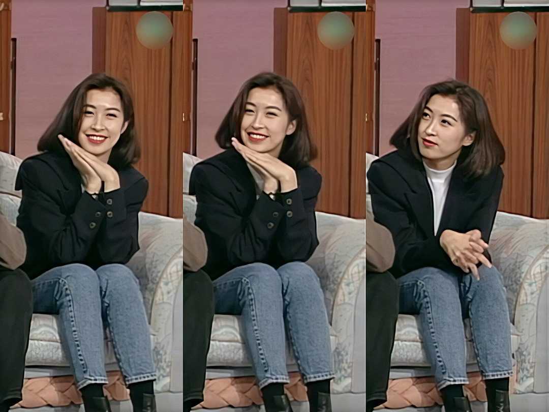 原创52岁郭蔼明高调亮相抹胸连衣裙身材像少女难怪刘青云那么爱她