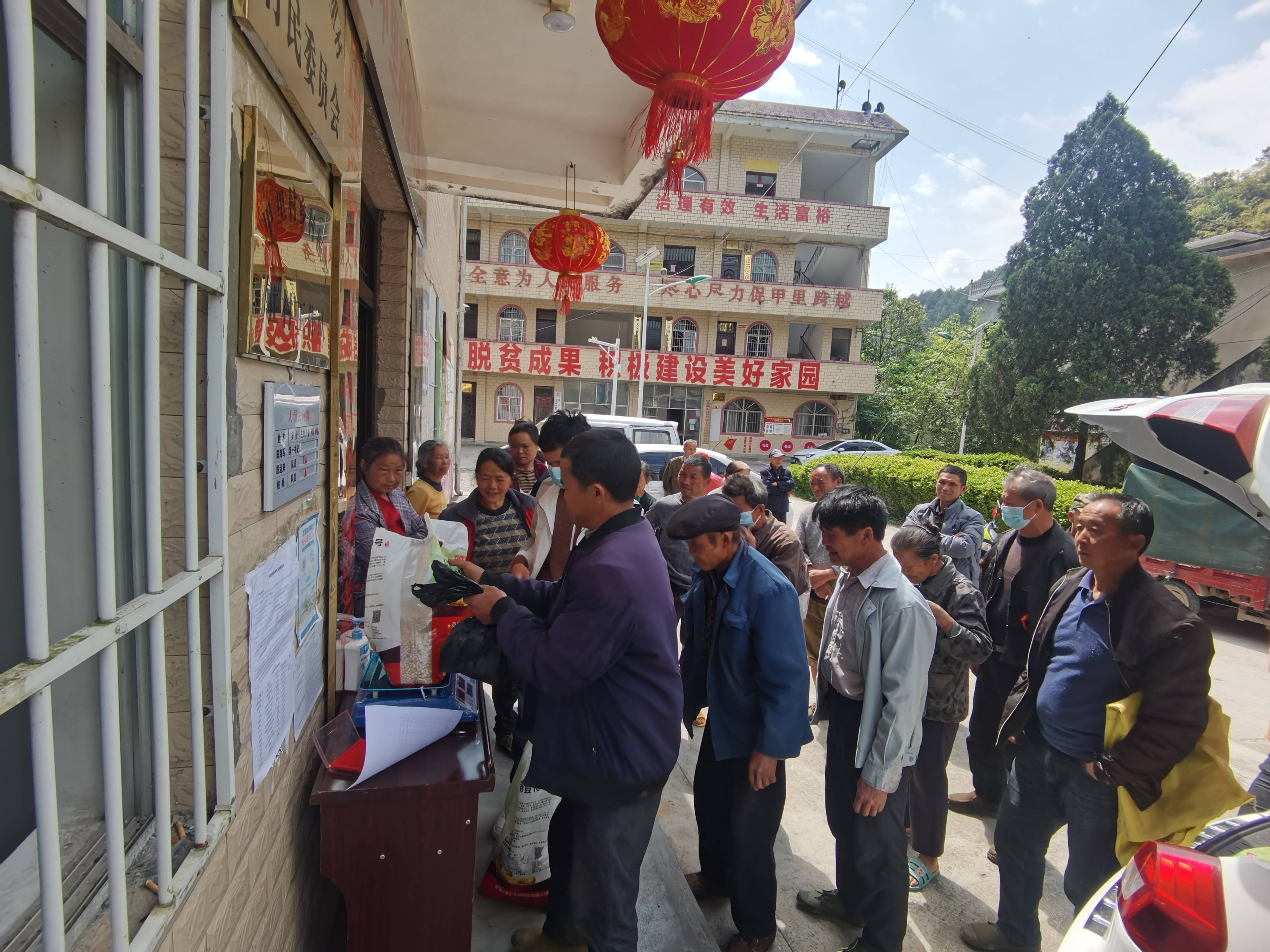 独山县上司镇甲里村免费发放黄豆种子助力春耕生产