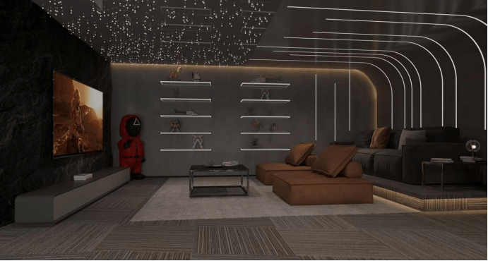 虹口400平别墅装修快乐电竞房