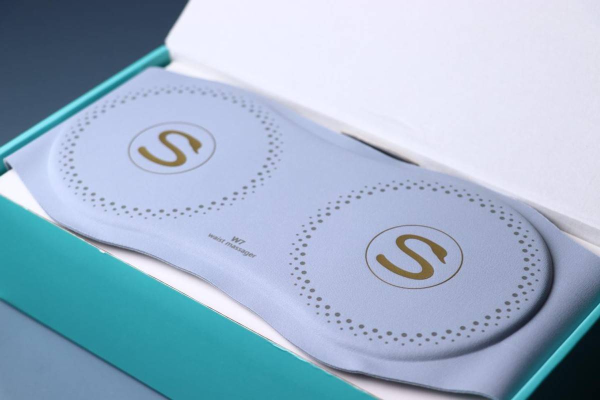 原创小腰精的秘密skg智能按摩腰带从此告别按摩店