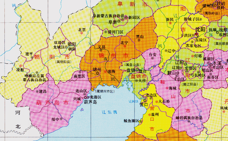 辽宁省的区划变动14个地级市之一锦州市为何有7个区县