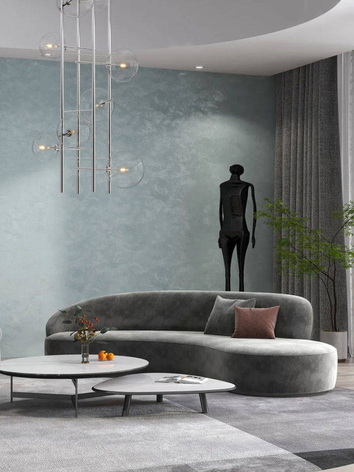 艺术涂料效果图蔻帝用灰色意境装点静谧家居