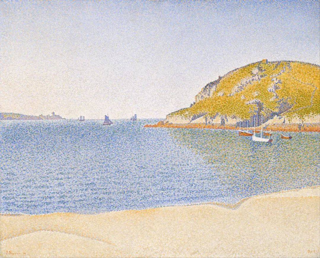 大师作品分享 | 法国新印象派点彩派画家保罗西涅克与他的风景画_特罗佩_色彩_画室
