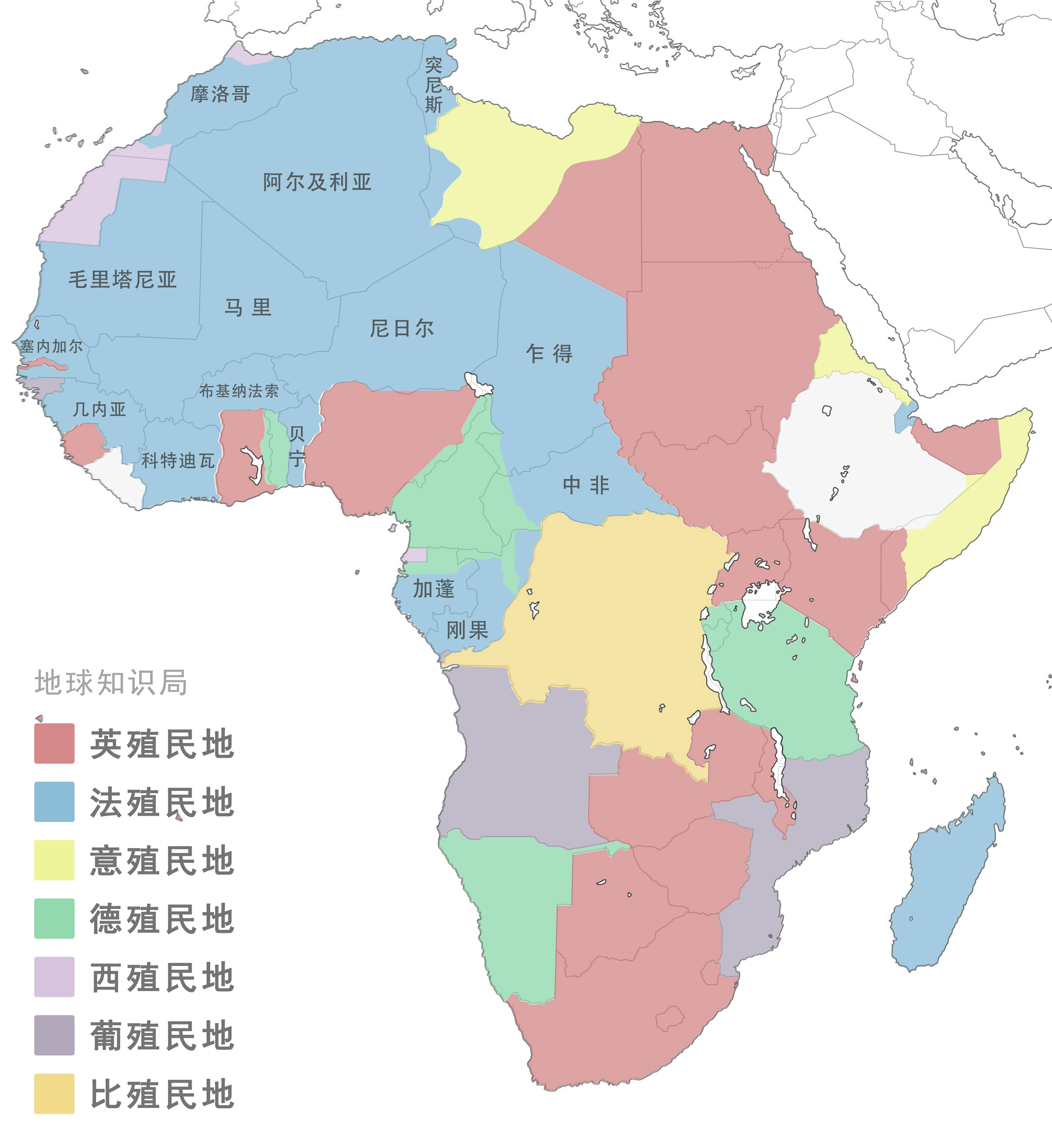 非州地图图片