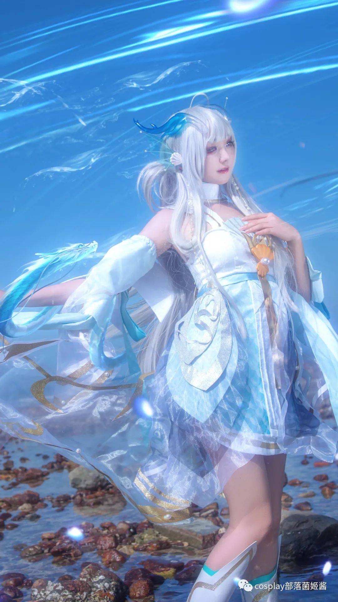 cos王者荣耀西施游龙清影cos正片雪村初美