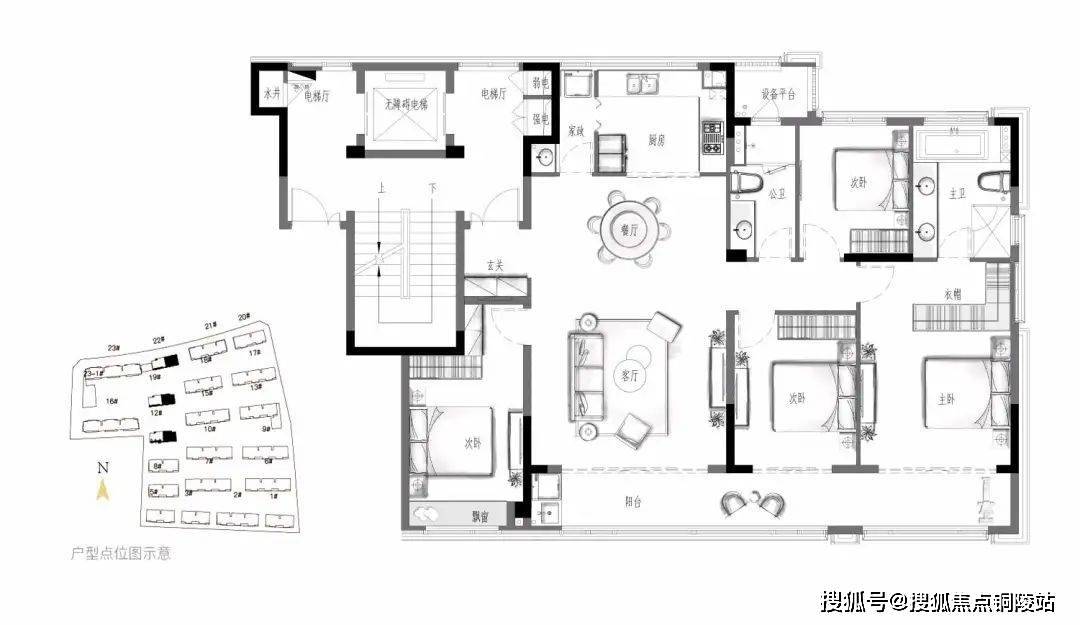 绿城·德清晓月澄庐地上建面约158㎡户型图湖山留胜迹,晓月伴澄庐.
